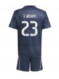 Real Madrid Ferland Mendy #23 Venkovní dres pro děti 2025-26 Krátký Rukáv (+ trenýrky)